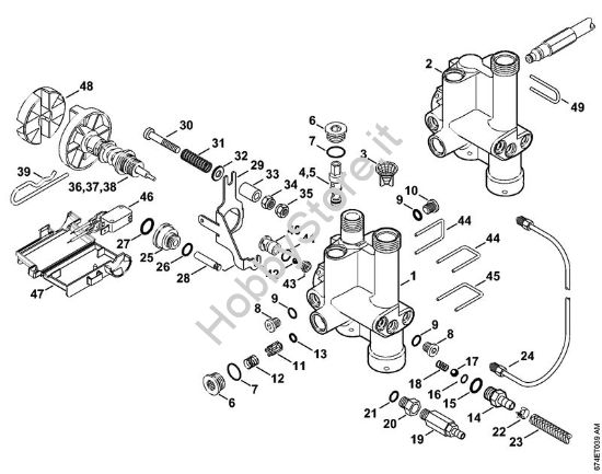 Unità  regolatrice di sicurezza Idropulitrice elettrica (RE) RE 162 della marca STIHL